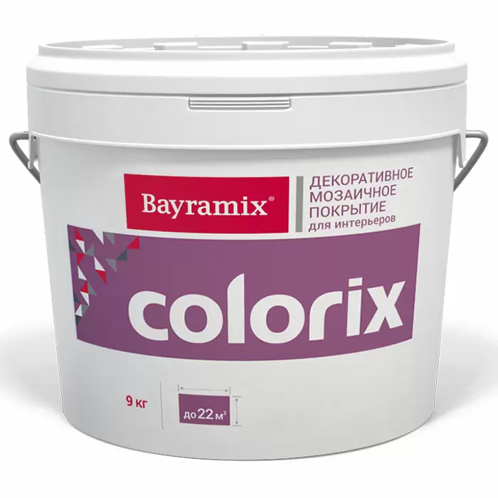 BAYRAMIX COLORIX декоративное покрытие с цветными чипсами (флоками) CL20 (9кг)