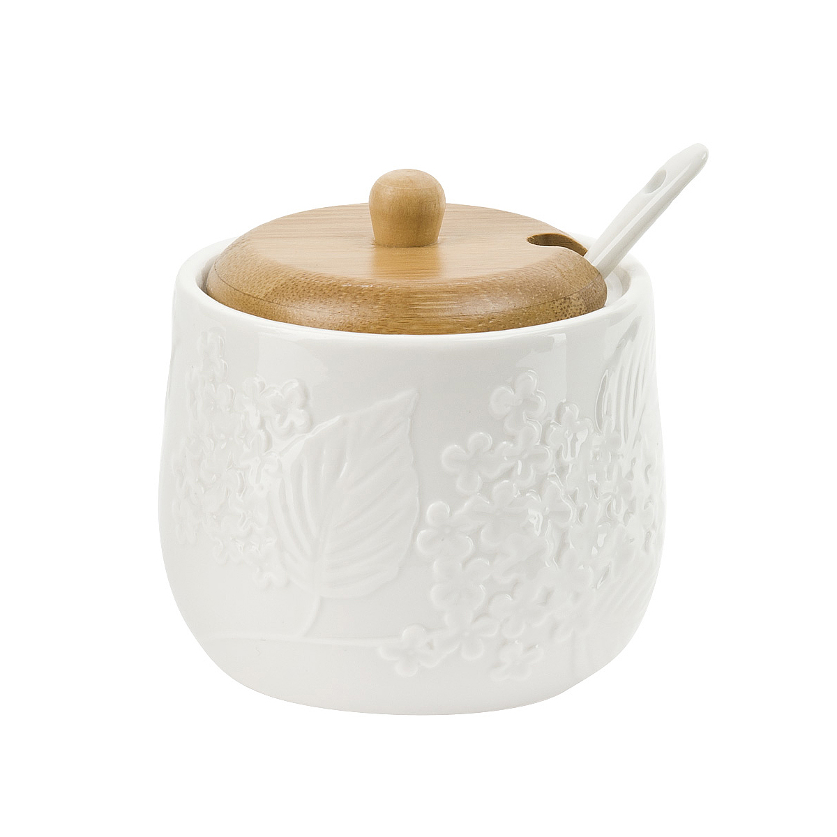 Сахарница с ложкой "naturel" 320 мл, 10*10*8 см (1/24) "nouvelle home" 2632026