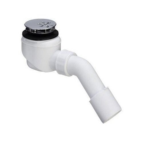 Сифон Domoplex 75 х 40/50 для душевого поддона с отводом 45° хромированный