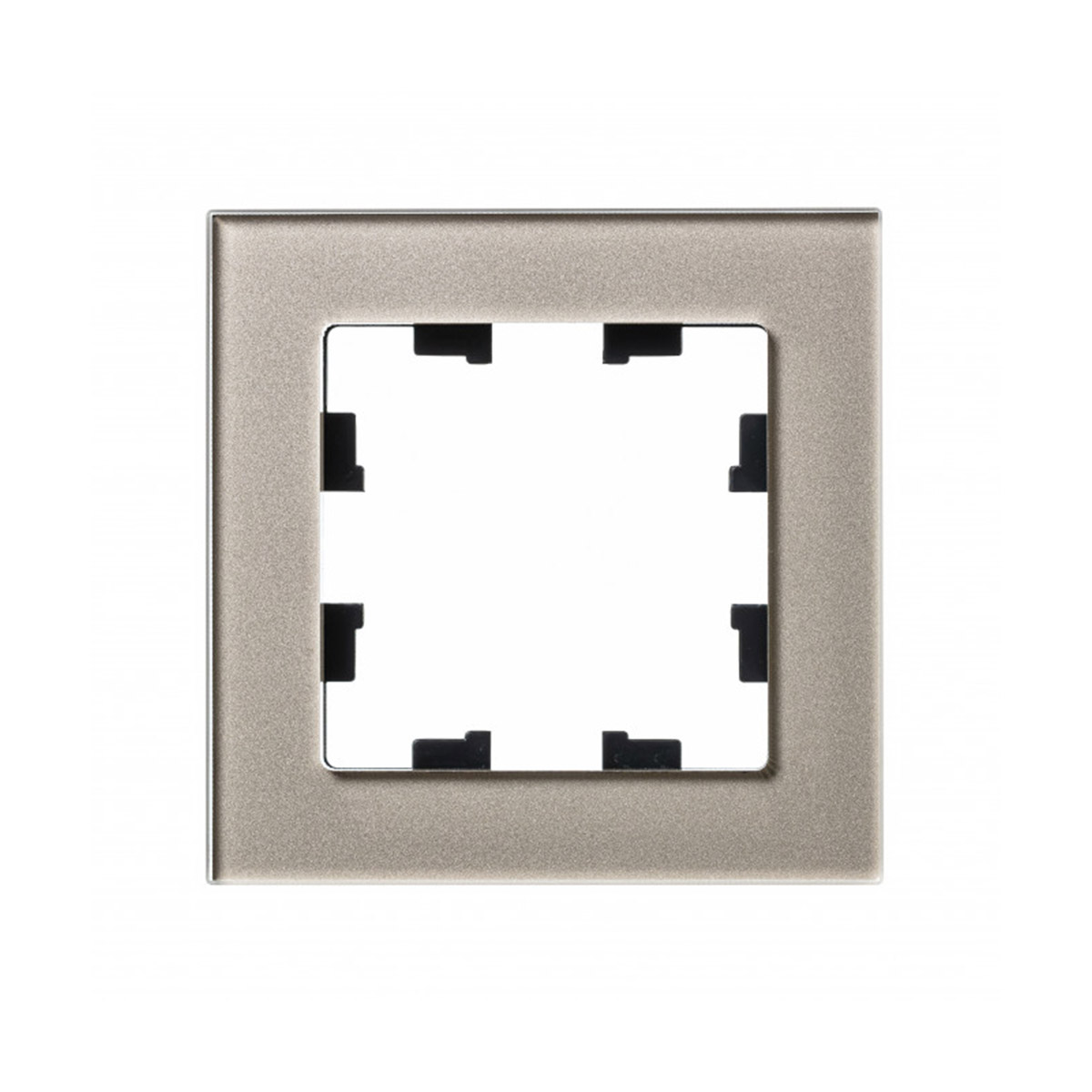 Рамка "atlasdesign nature" 1 местн. универс., стекло, шампань (1/15/30) "schneider"