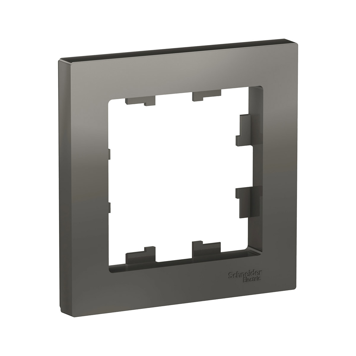 Рамка "atlasdesign" 1 местн. универс., стальной (1/10/40) "schneider"