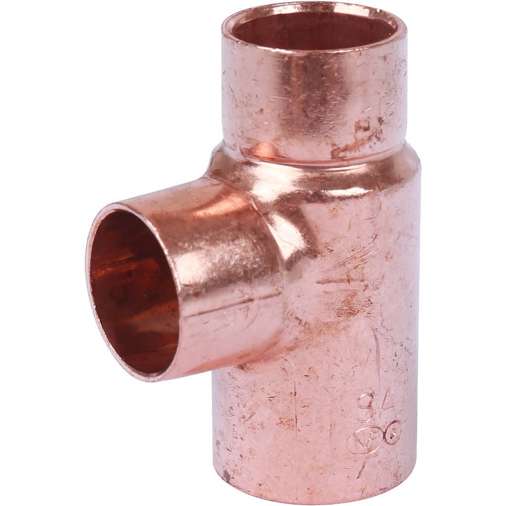 Тройник переходной 18х15х15 мм медный под пайку SANHA 15130181515