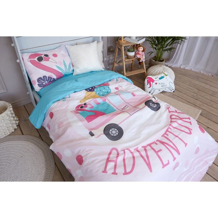 Постельное белье "этель" pink dreams 1,5 сп. (бязь) (1/7) 4702802