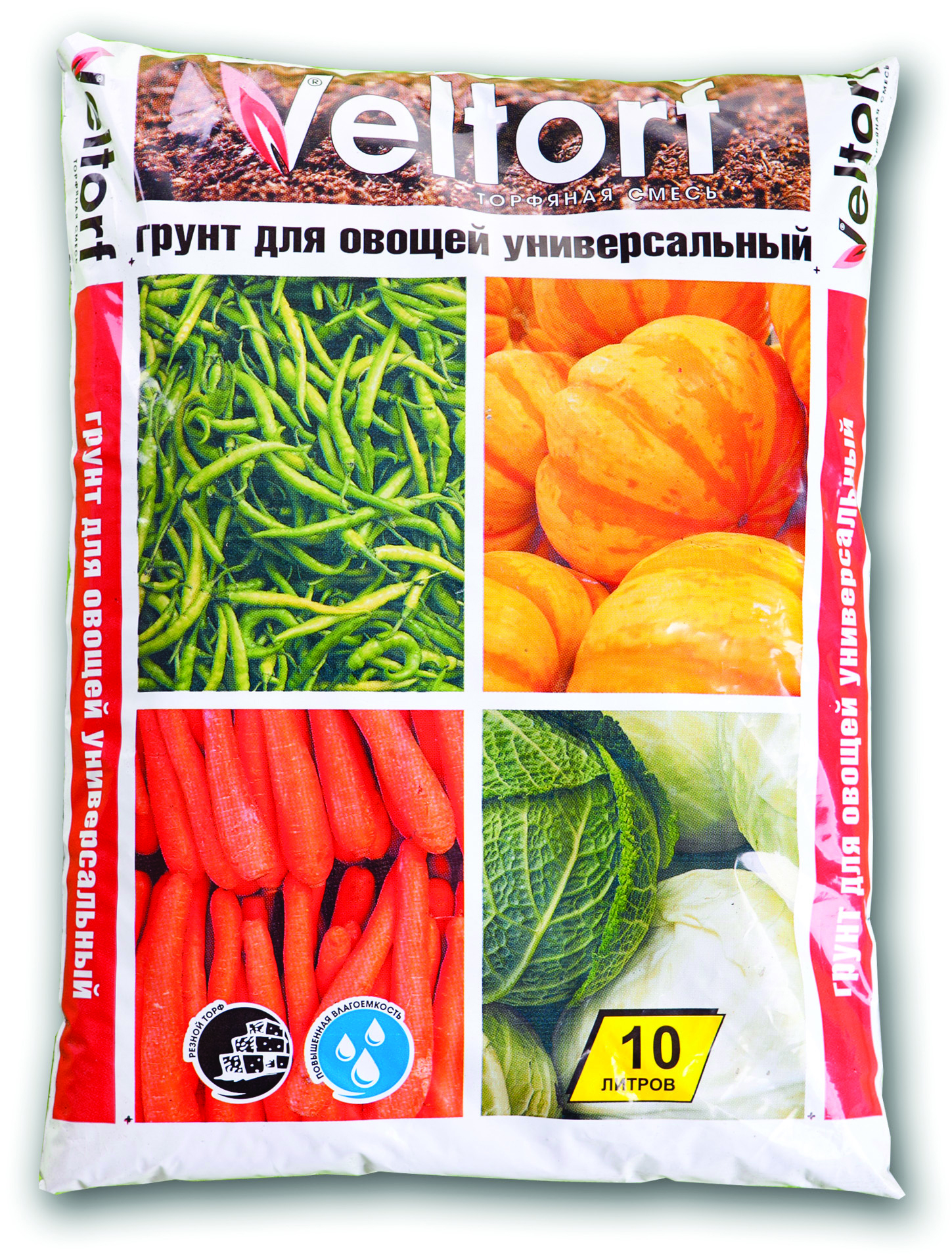 Грунт для овощей универсальный 10 л (1) "veltorf"