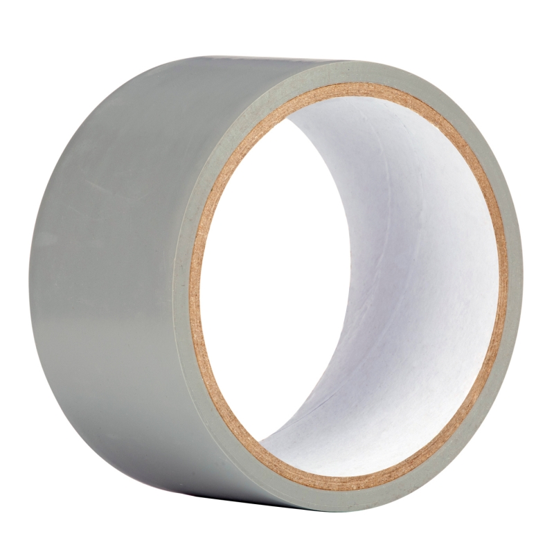 Лента клейкая пвх для труб 48 мм х 10 м серая (24) "unibob"