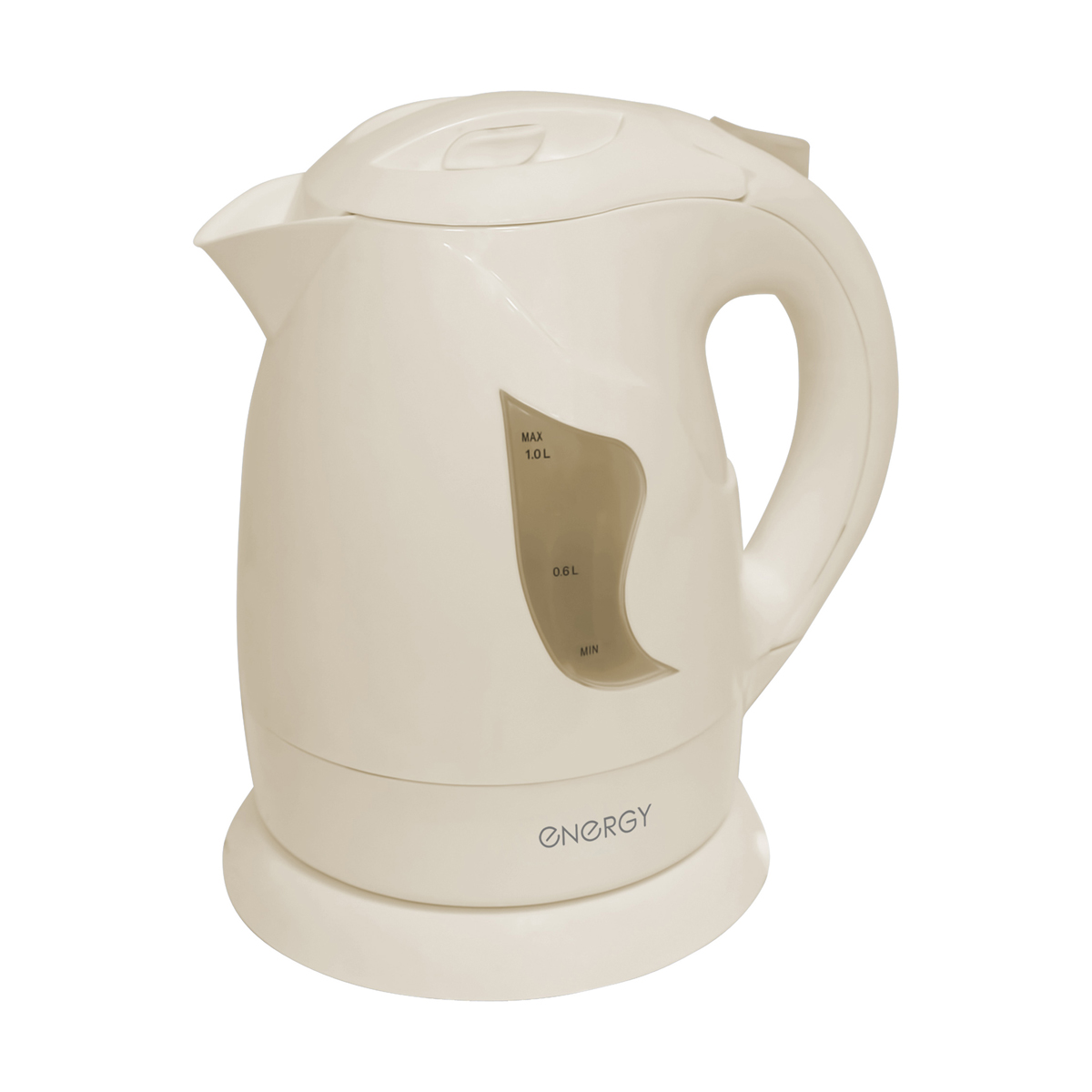 Чайник электр. "energy" e-209 1 л (1/12) пластик (бежевый)