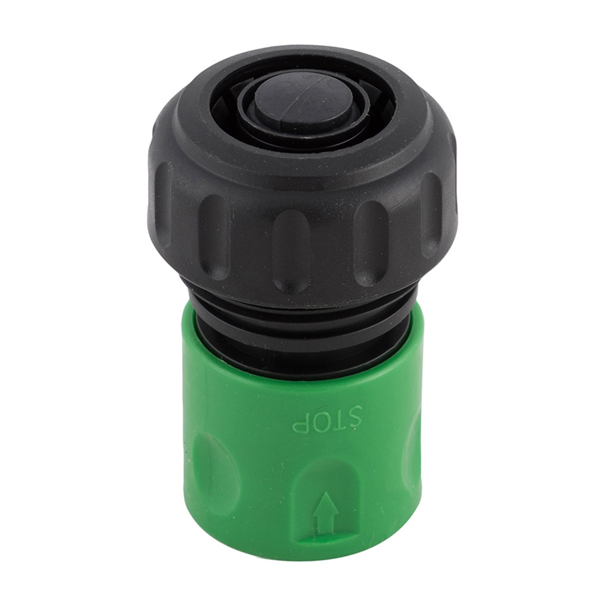 Соединитель для шлангов 3/4" с системой быстрой фиксации и аквастопом (1/50/200) "park" hl030