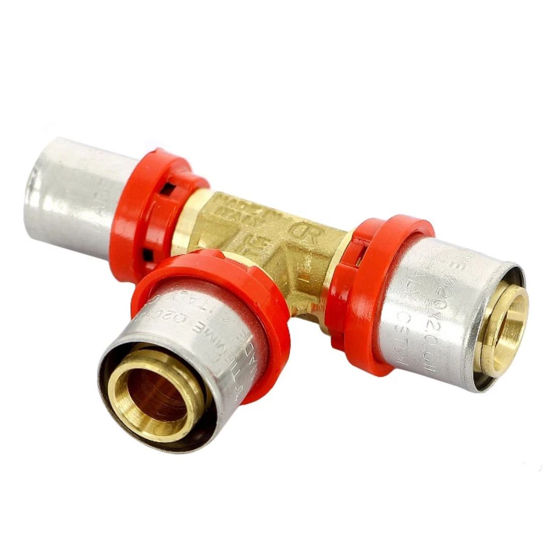 Тройник редукция 20 x 20 x 16 под пресс для МП труб TIEMME