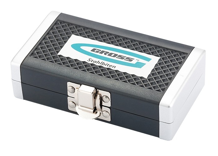 Набор бит, магнитный адаптер, сталь S2, пластиковый кейс, 32 предмета Gross (11363)