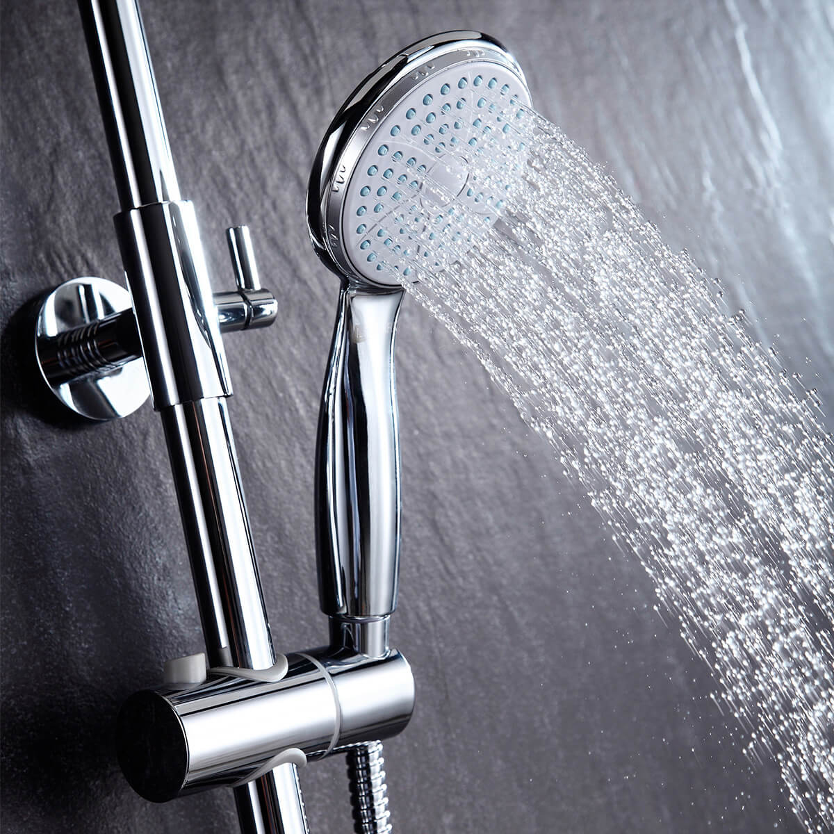 Душевая система "linara " lm0462c  верх. душ "тропич. дождь", регулир. стойка (1/2) "lemark"