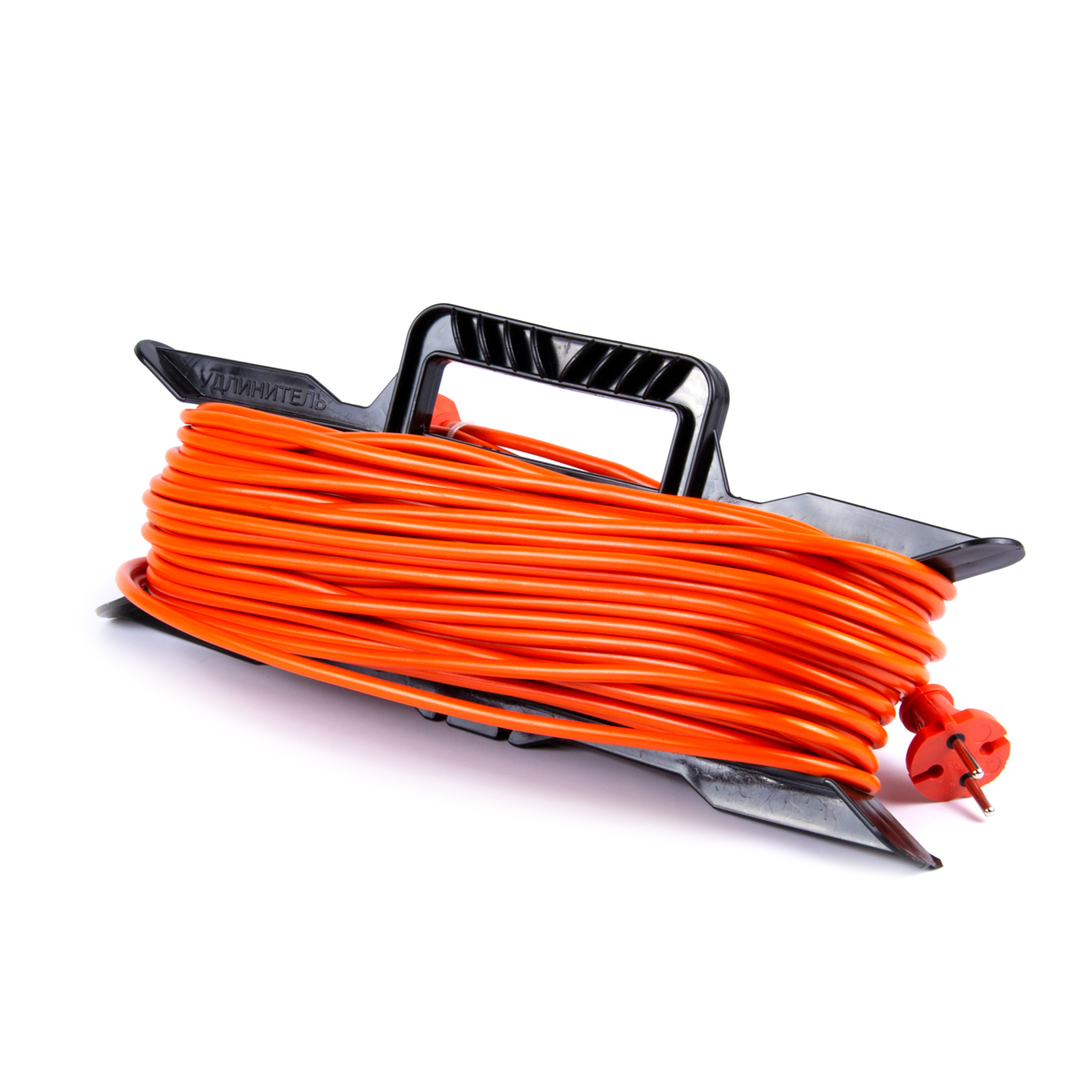 Удлинитель на рамке розетка "евро" 40 м  пвс 2*0,75 мм (1/10)  (ух10-101 40 м)