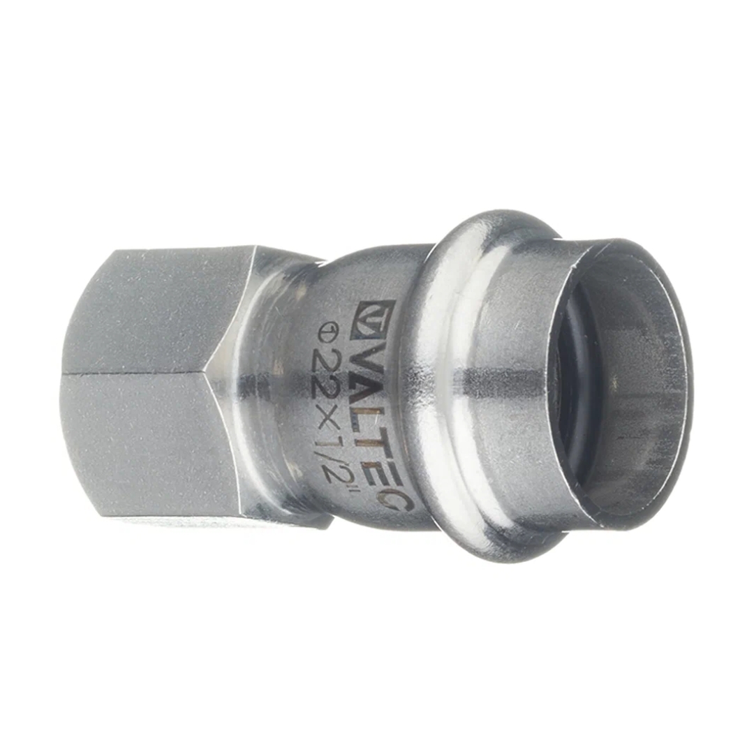 Муфта пресс-В 22 мм х 1/2" нержавеющая сталь VALTEC