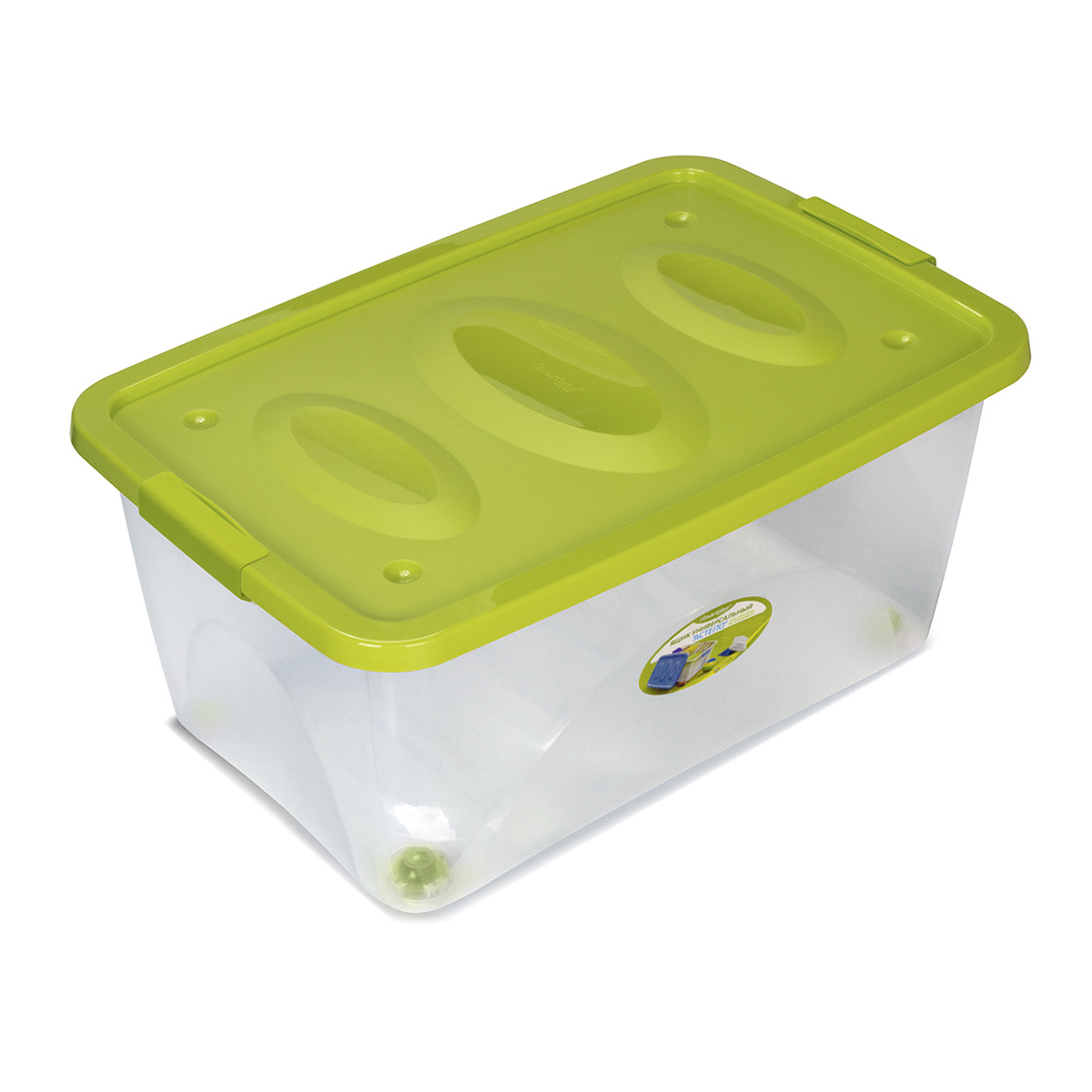 Ящик универс. "астело" 600*400*280 мм на колесах (оливковый) (1/3) "мартика" с665олв