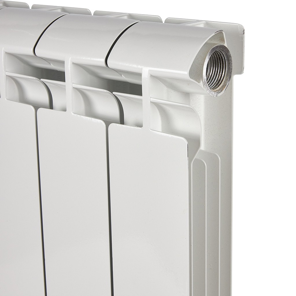 Радиатор STOUT ALPHA 500 мм 4 секции, алюминий (боковое подключение) на 7 кв.м.