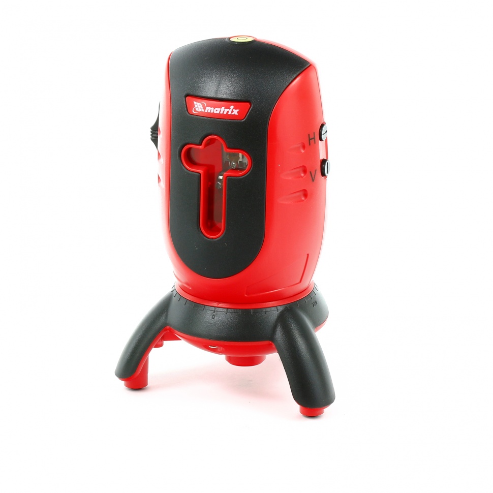 Уровень лазерный ML01T, дальность 10 м, точность ± 0.5 мм. / 1 м, длина волны 650 нм, проекция 1 вертикальная 1 горизонтальная плоскость, резьба под штатив 5/8" Matrix (35065)