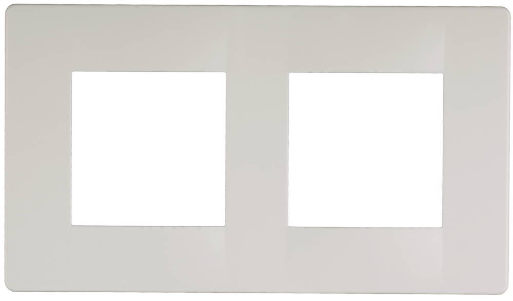 СВЕТОЗАР вертикальная, 2 гнезда, накладная панель (SV-55220-2)