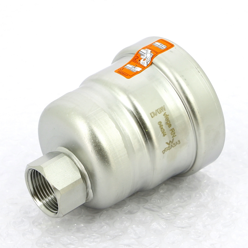 Заглушка пресс-В 64x3/4" с дренажным отверстием нержавеющая сталь Sanpress Inox VIEGA