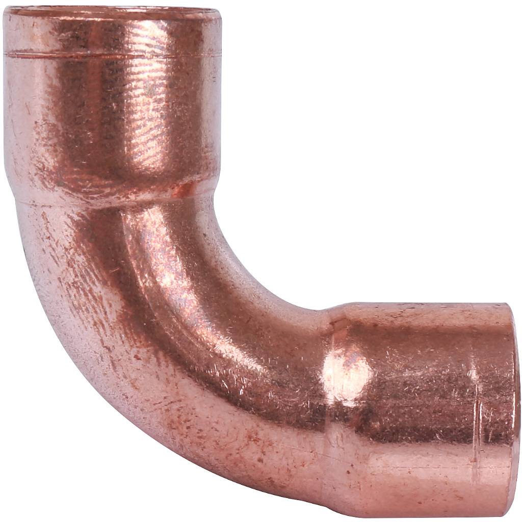 Отвод двухраструбный 15 мм / 90° под пайку медный SANHA 15002A15E