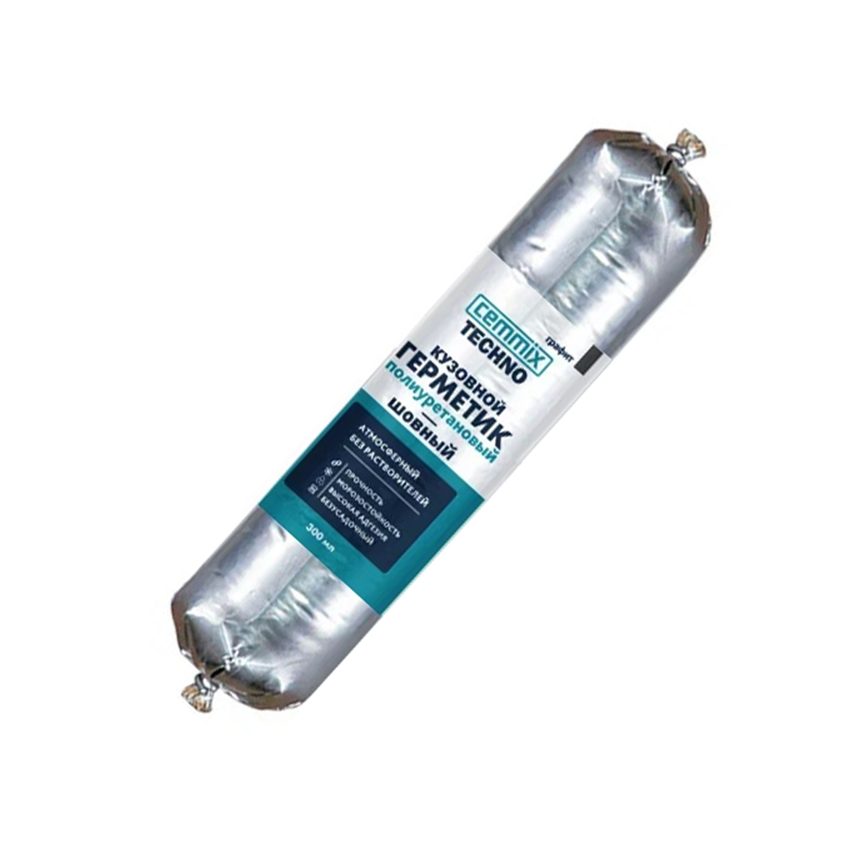 Герметик полиуретановый кузовной 300 мл графит (23) "cemmix"