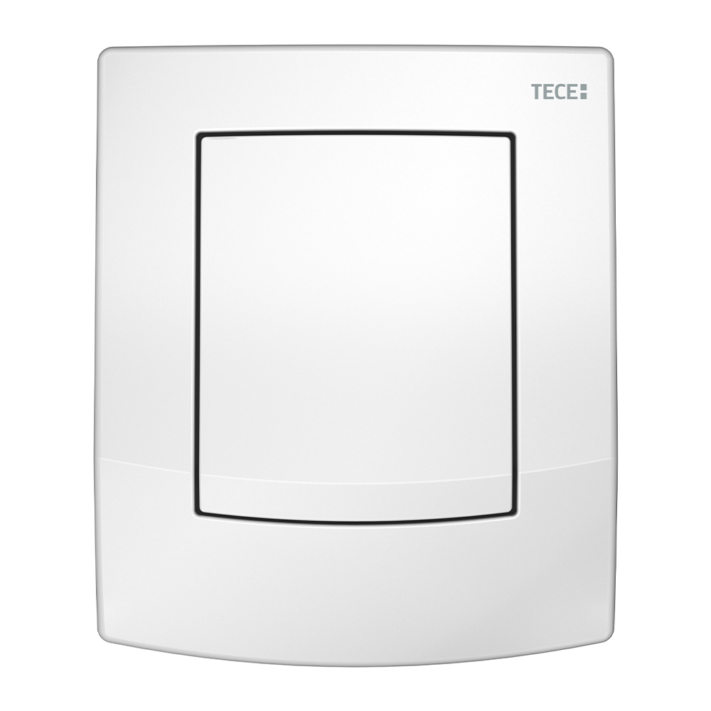 Пластиковая панель смыва TECEambia белая, антибакт покрытие, для инсталляции, 120 x 100 x 15 мм