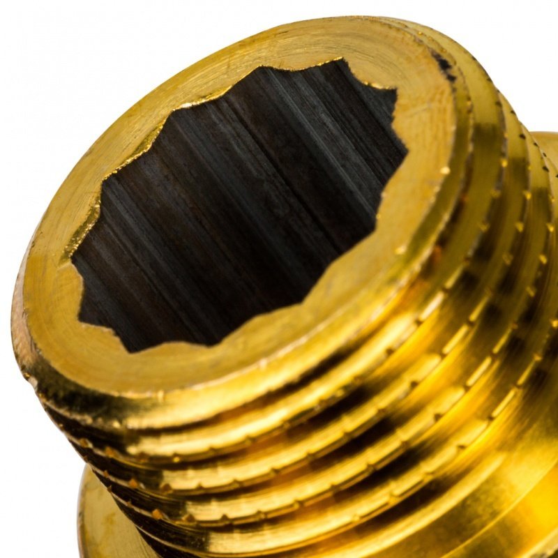 Удлинитель резьбовой ВН 1/2" x 15 мм латунь STOUT