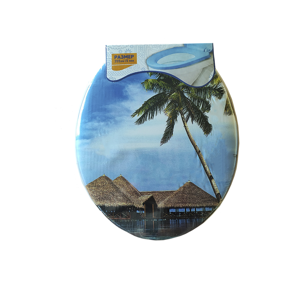 Сиденье для унитаза мягкое "райское место" (1/17) "мультипласт"