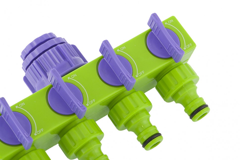 Разветвитель четырехканальный 1/2-3/4, регулируемый Palisad (66425)