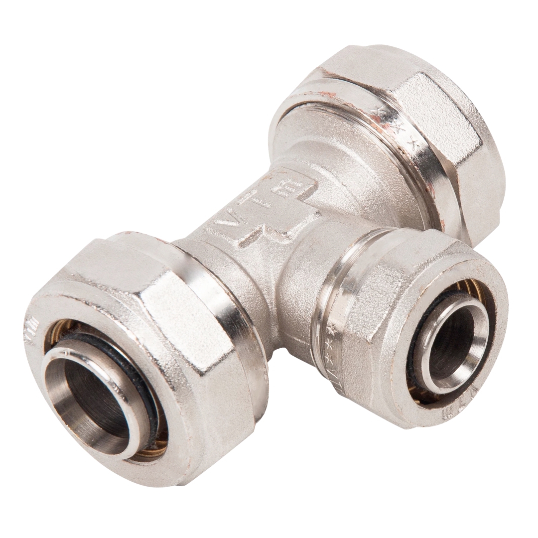 Тройник обжимной для металлополимерных труб 26 х 20 х 26 мм VALTEC