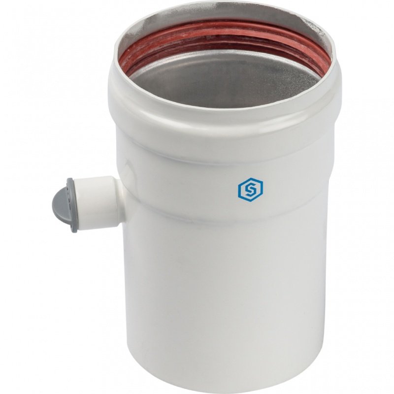 Труба дымохода D=80 с ревизионным патрубком STOUT