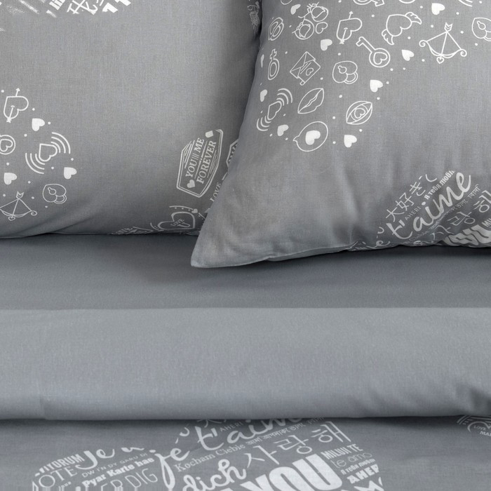 Постельное белье "этель" te amo евро (бязь) (1/5) 3988382