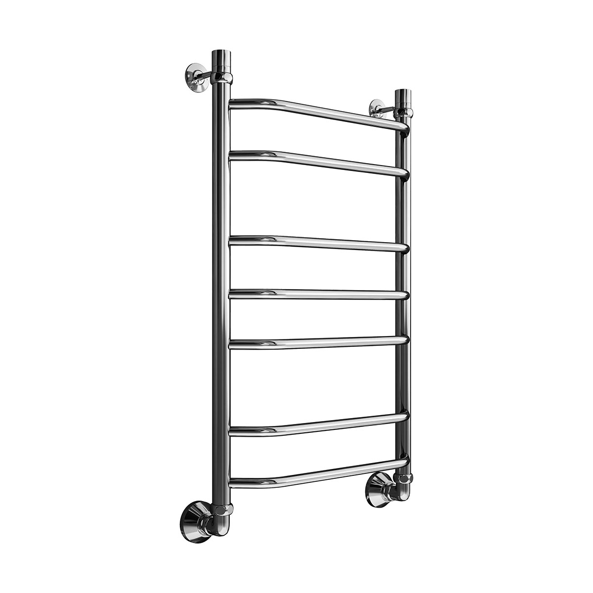 Полотенцесушитель водяной вид 7 "эко" 500*800 гайка/гайка (хром) (1) "маргроид"