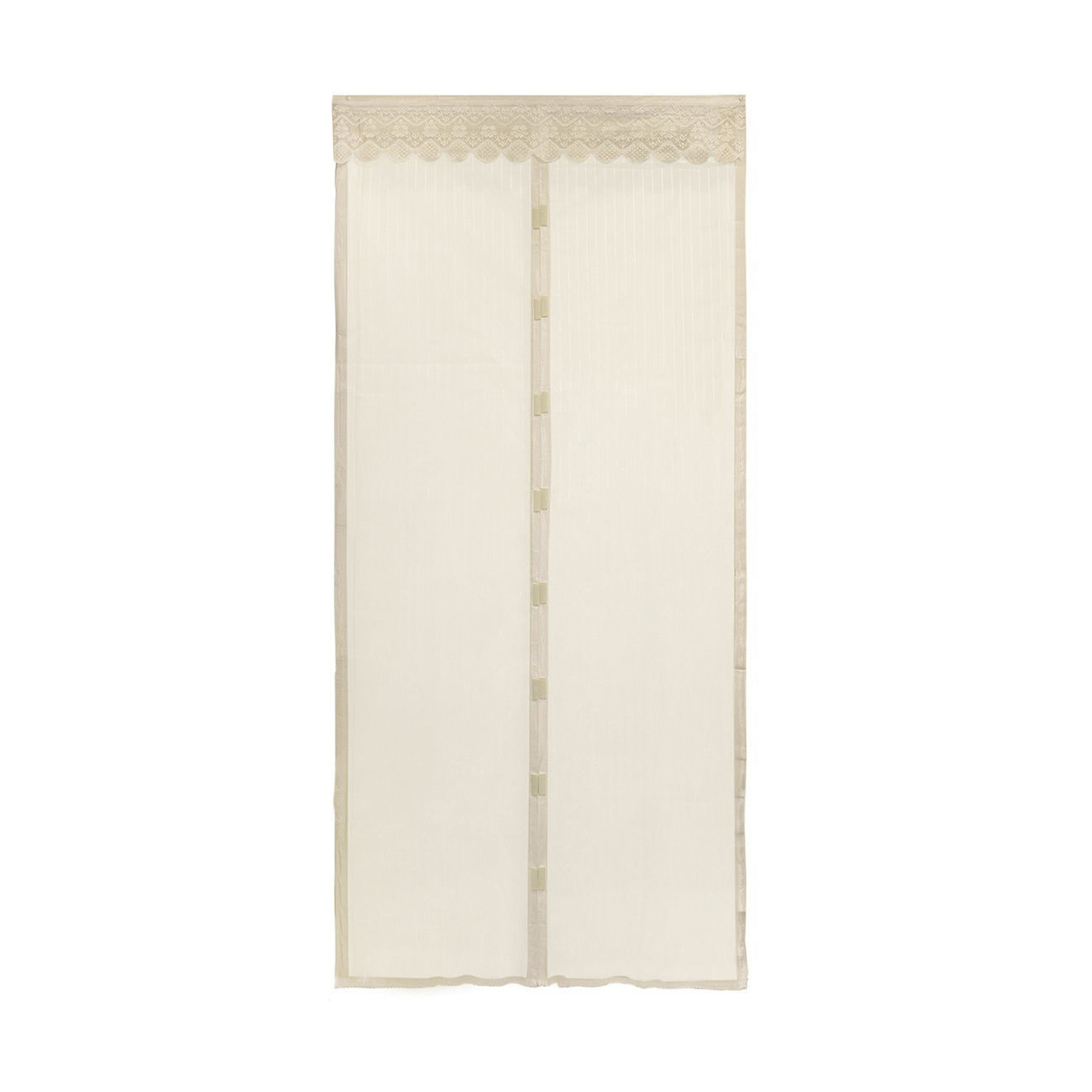 Сетка москитная 1*2,1 м (бежевая, на магнитах) (1/10) "рыжий кот" км-в