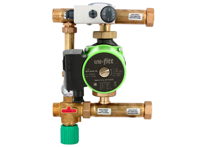 Насосно-смесительная группа UNI-FITT MULTIMIX 1" c насосом UNI-FITT SCP 25/60 130 мм