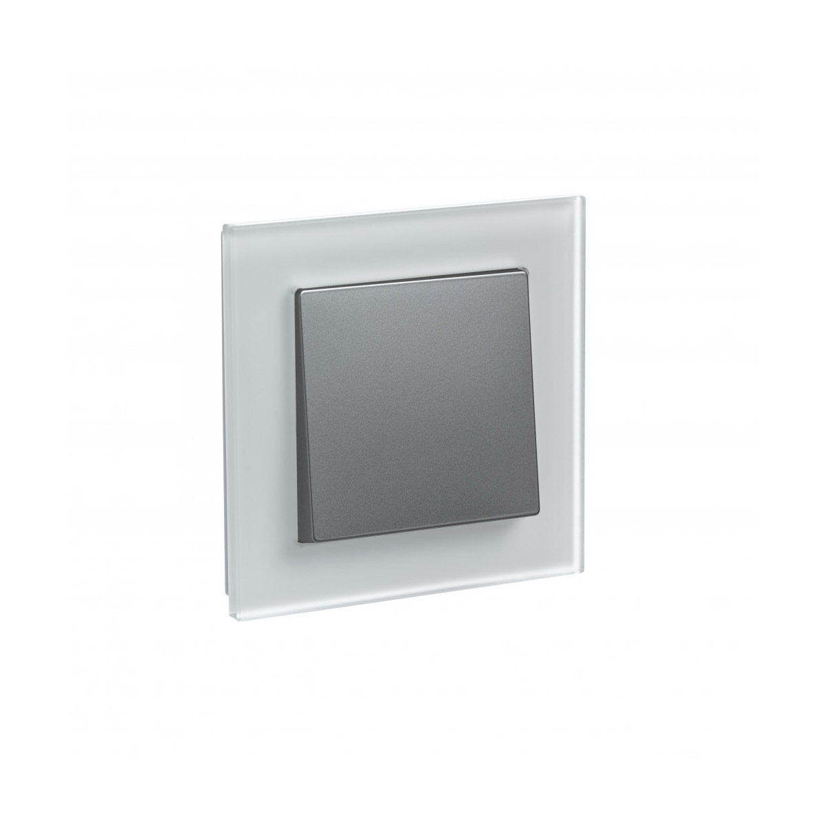 Рамка "atlasdesign nature" 1 местн. универс., стекло матовое, белый (1/15/30) "schneider"