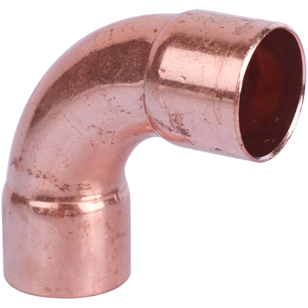 Отвод двухраструбный 22 мм / 90° под пайку медный SANHA 15002A22E