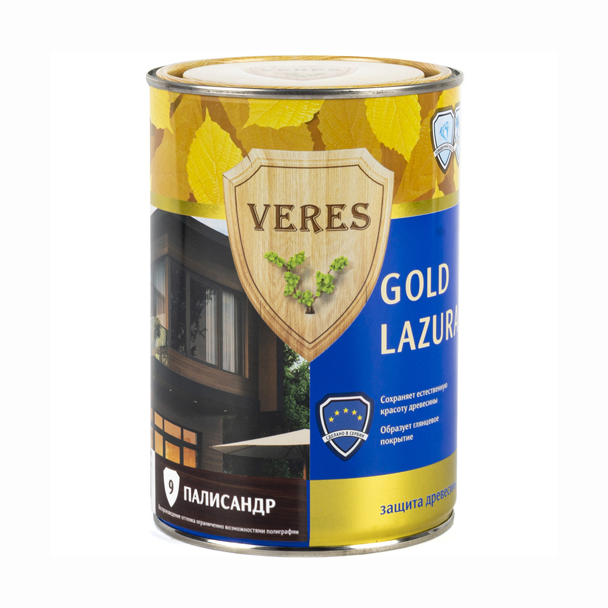 Верес gold № 9 палисандр  0,9 л (1/6) "veres"