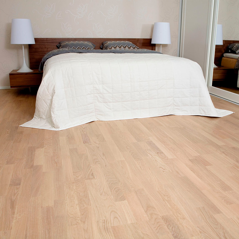 Паркетная доска Karelia Дуб Натур Ванилла Мат трехполосный Oak Natural Vanilla Matt 3S