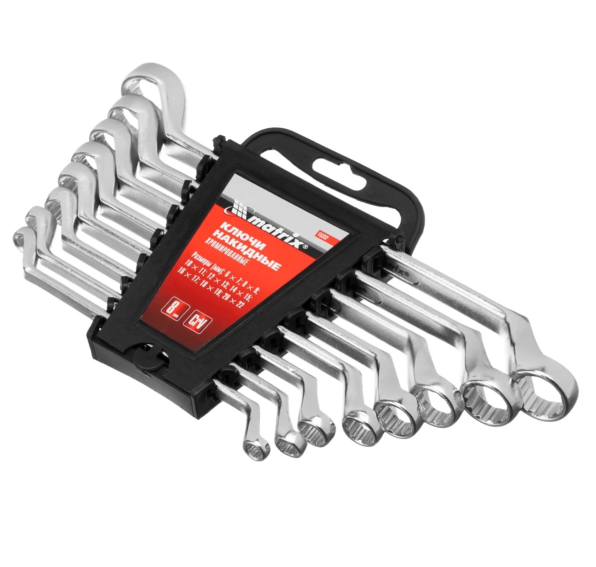 Набор накидных ключей 8 шт CR-V Matrix 15332 6-22 мм