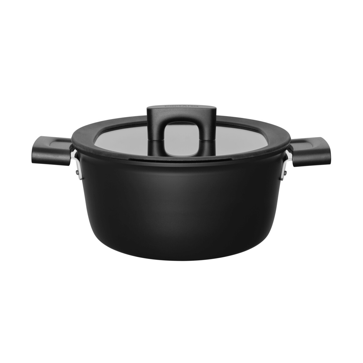 Кастрюля "hard face"  3,5 л, с крышкой (1/4) "fiskars" 1052227