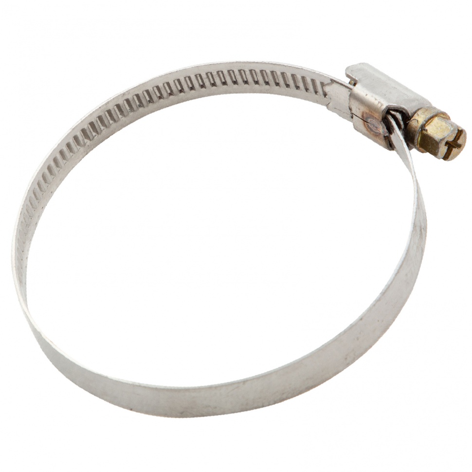 Хомуты нержавеющая сталь, Стандартное болтовое крепление 50-70 мм, 50 штук в упаковке, ширина 9 мм Сибртех (47584)