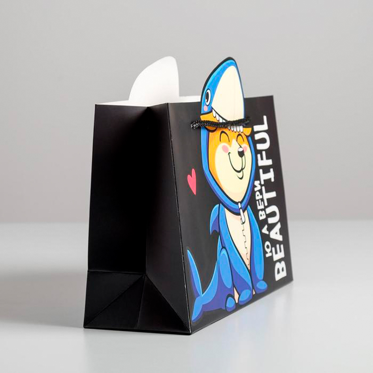 Пакет подарочный "beautiful" 30*23*10 см (1/334) "дарите счастье" 5266633