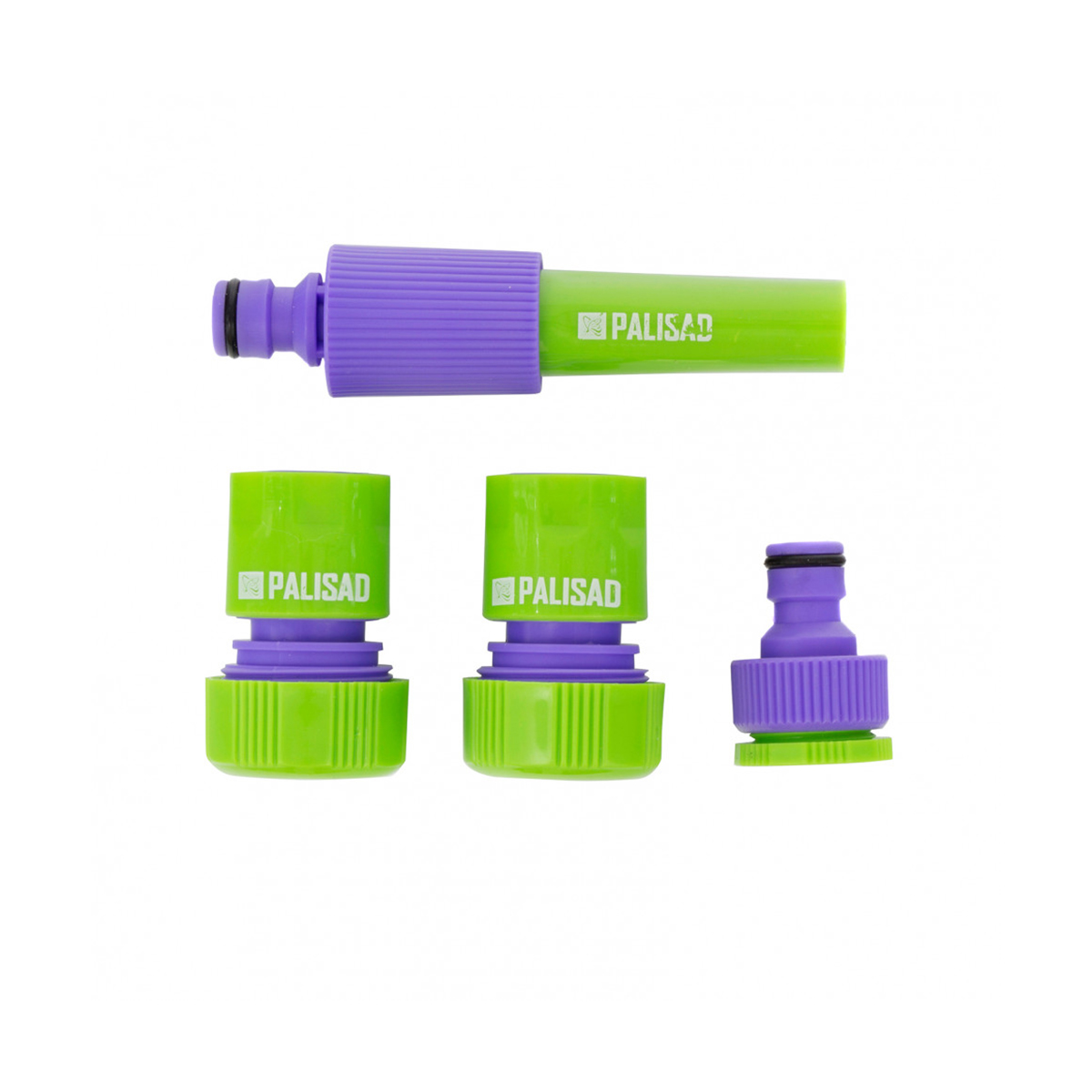 Набор для подключения шланга 3/4" (распылитель, адаптер 3 шт.) (1/72) "palisad"