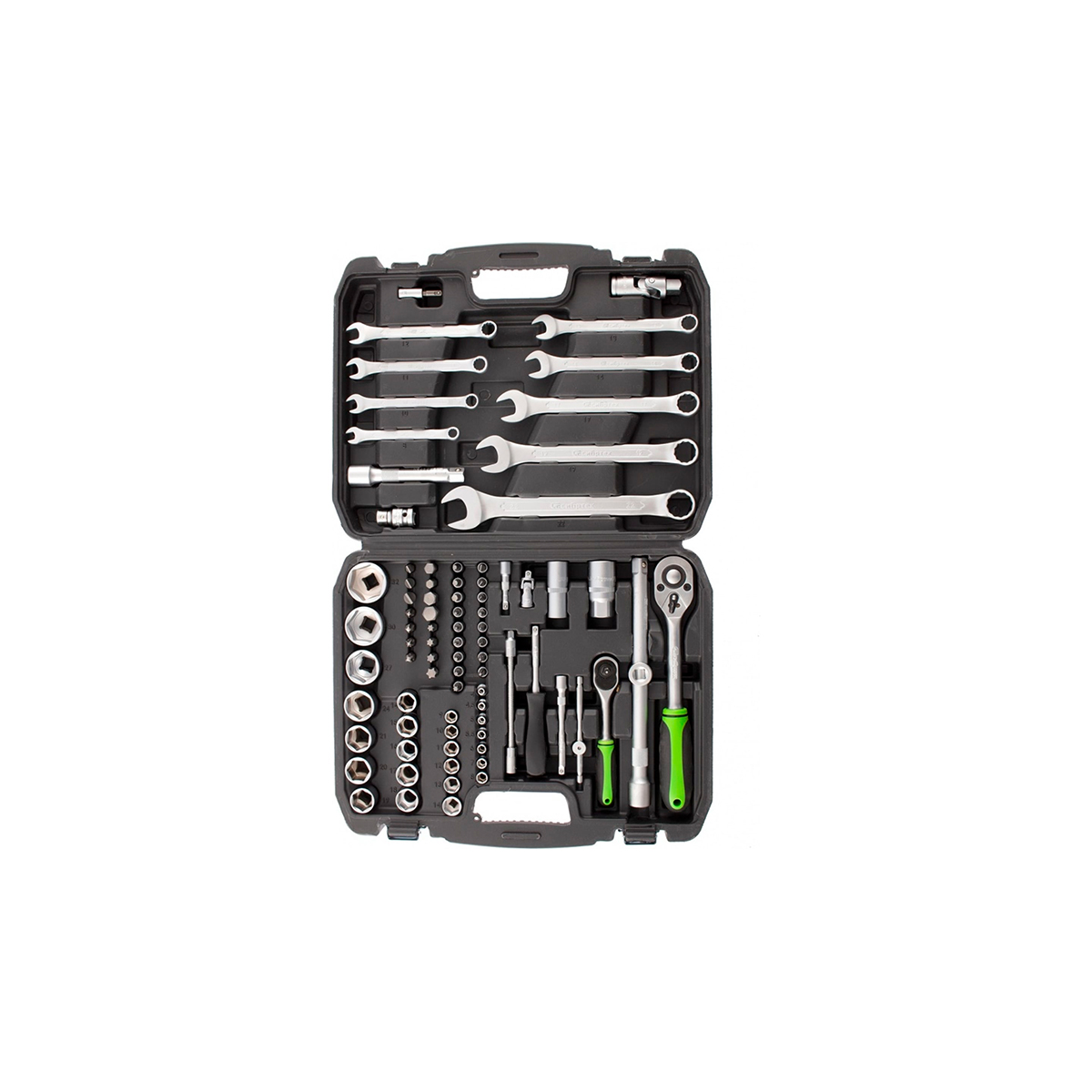 Набор инструмента для автомобиля 1/2", 1/4" (83 предм.) (1/3) "сибртех"