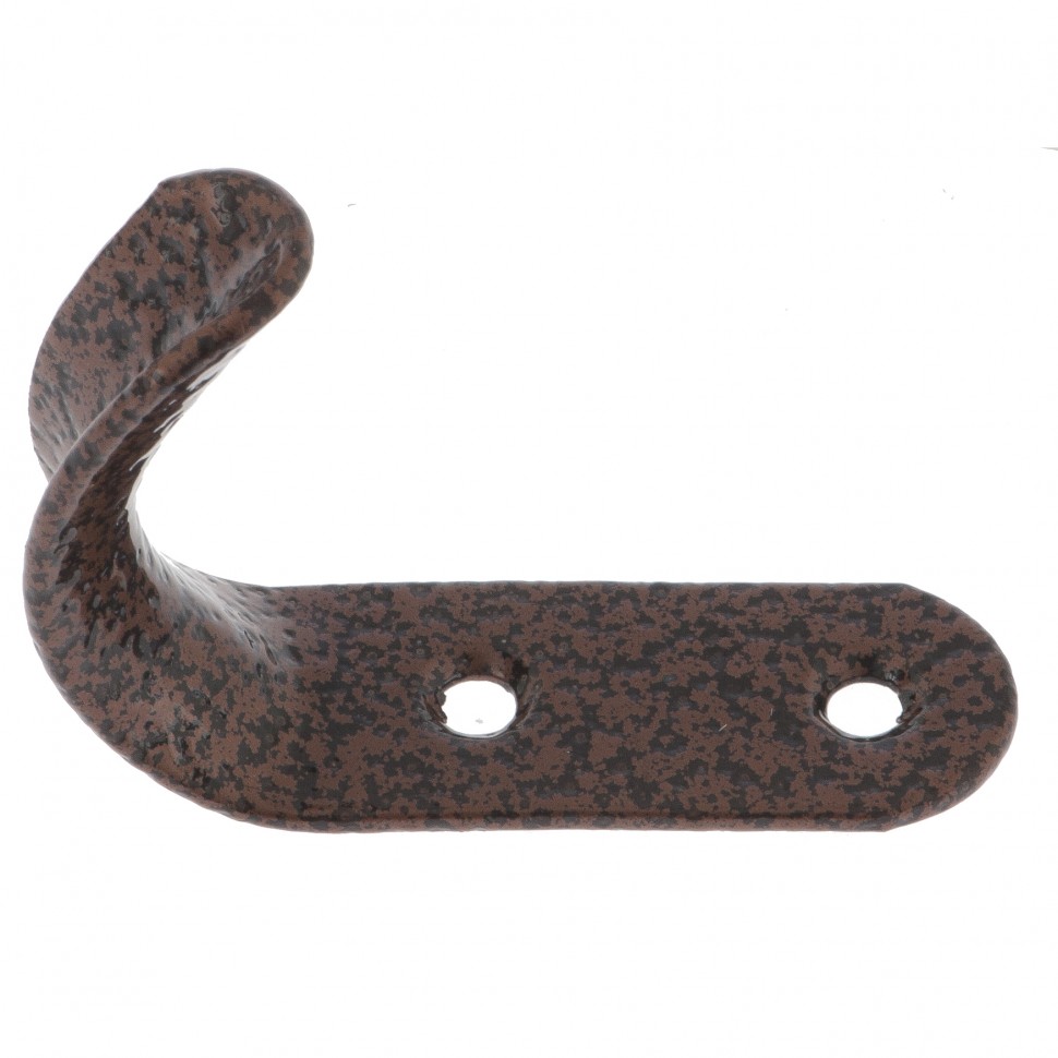 Крючок-вешалка №7, антик медь, 10 шт, (Металлист) (91599)