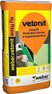 weber.vetonit Easy Fix / Ветонит Изи Фикс клей для плитки и керамогранита