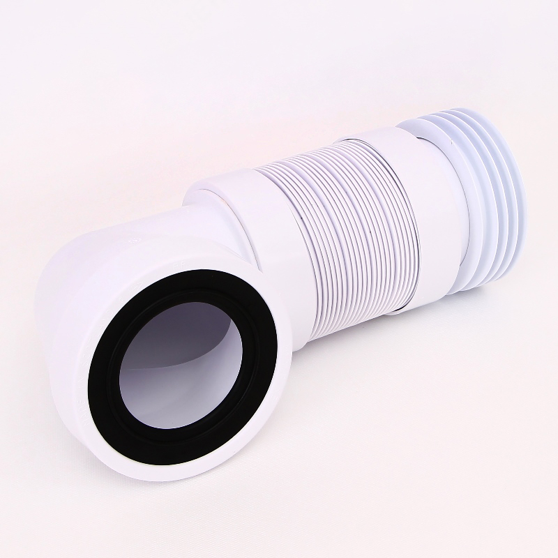 Труба McALPINE фановая L=260-540 мм гофр. угол 90 с манжетой, вход 97-107 мм, выход 110 мм трубы