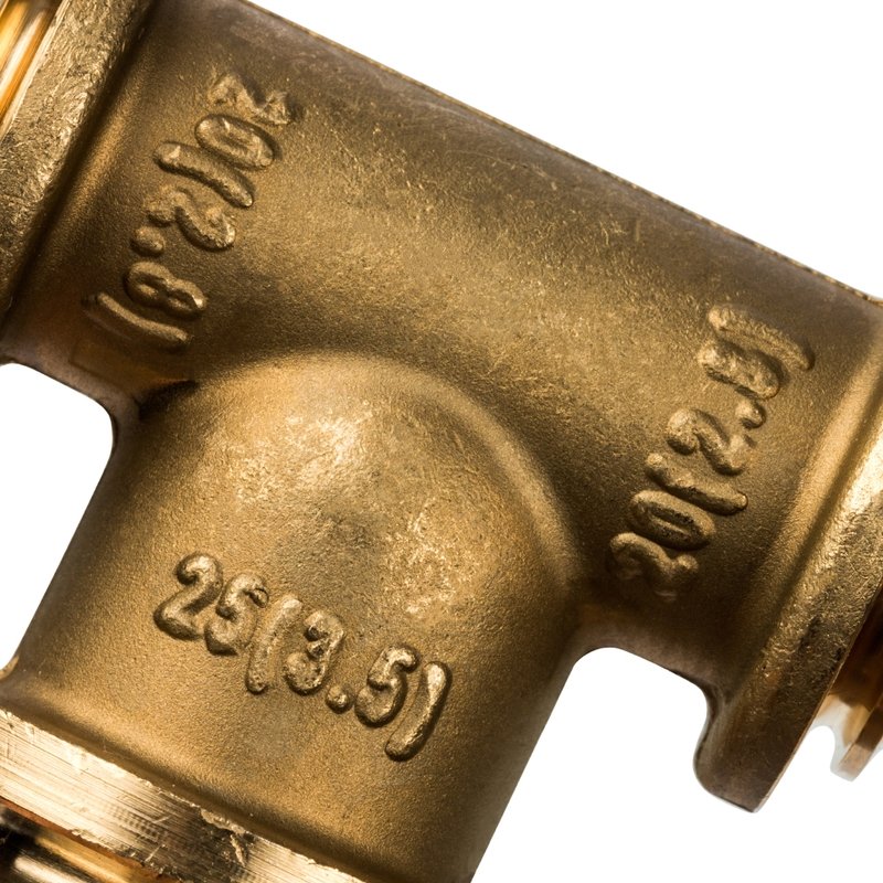 Тройник переходной 20 x 25 x 20 аксиальный для труб PE-X STOUT