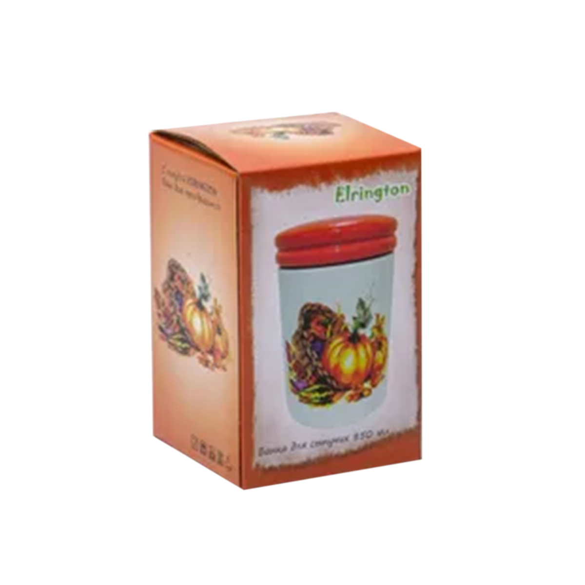 Банка для сыпучих продуктов "тыква" 850 мл с крышкой (1/24) "elrington" 110-07136