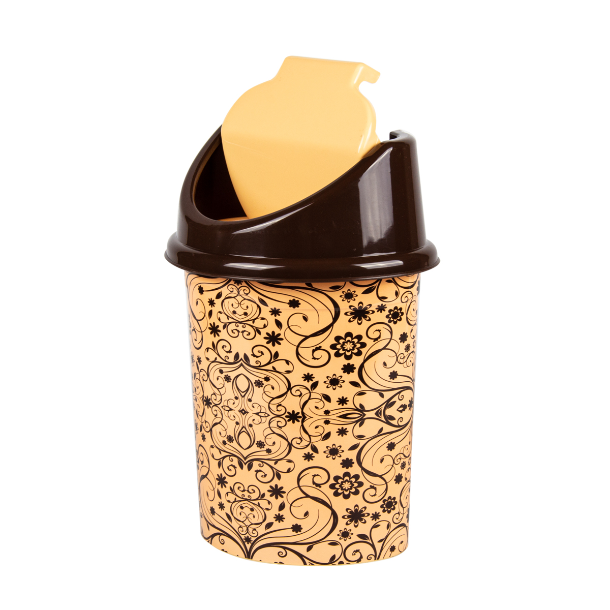 Ведро для мусора  8 л с плавающей крышкой (элегант светлый) (1/9) "виолет"