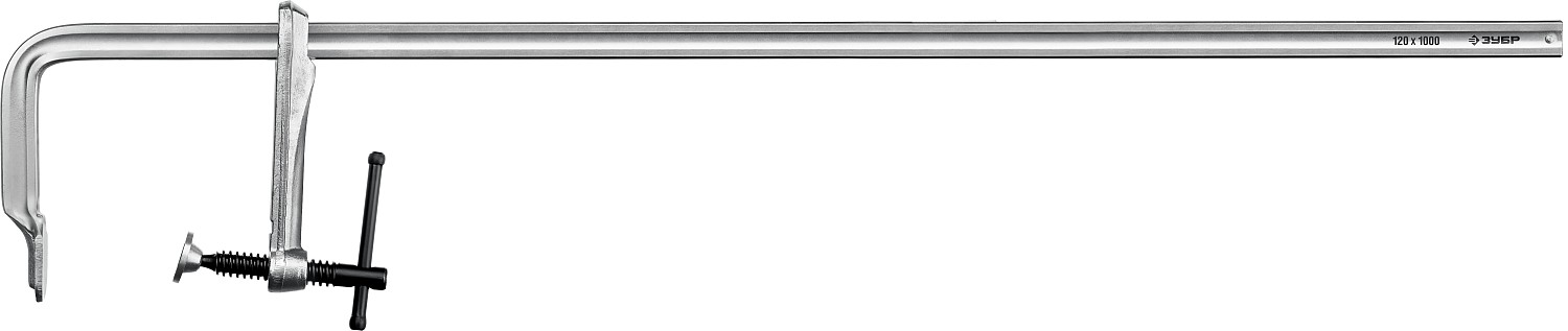 ЗУБР КС-1000/120, F, 1000 х 120 мм, цельнокованая струбцина, Профессионал (32157-120-1000)